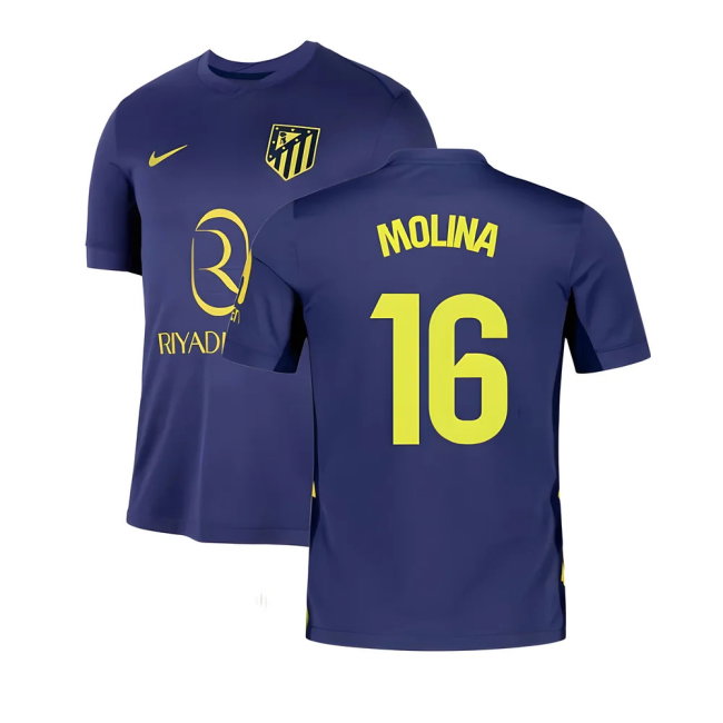 2025-2026 Atletico Madrid Away Shirt (Molina 16)-SoccerKits Hub | Buy Soccer Jerseys Online